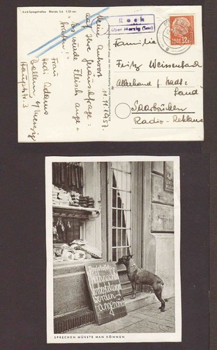 Cd97a saarland 1957 landpost - saarland,