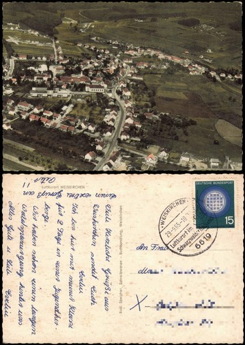 Ansichtskarte weiskirchen - ansichtskarte,