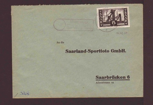Ce31b saarland 1954 landpost - saarland,