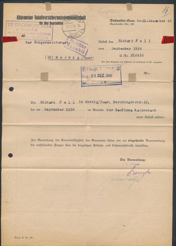 Zeitdokument dudweiler saar - zeitdokument,