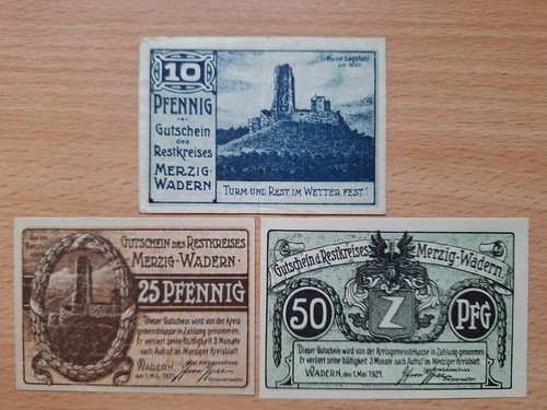 Notgeld merzig wadern 1921 - merzig,
