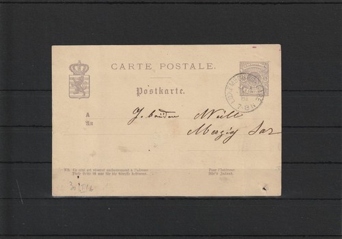 Luxemburg ganzsache karte - luxemburg,