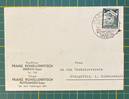 Postkarte merzig 1937 - postkarte,