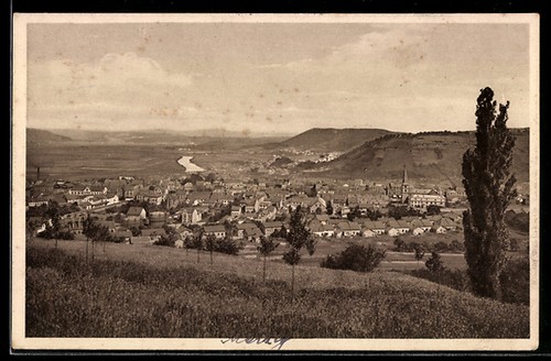 Merzig panoramaansicht der - merzig,,